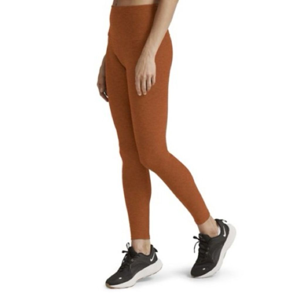 Women's Beyond Yoga Spacedye High Waisted Leggings | XS | Warm Clay Heather